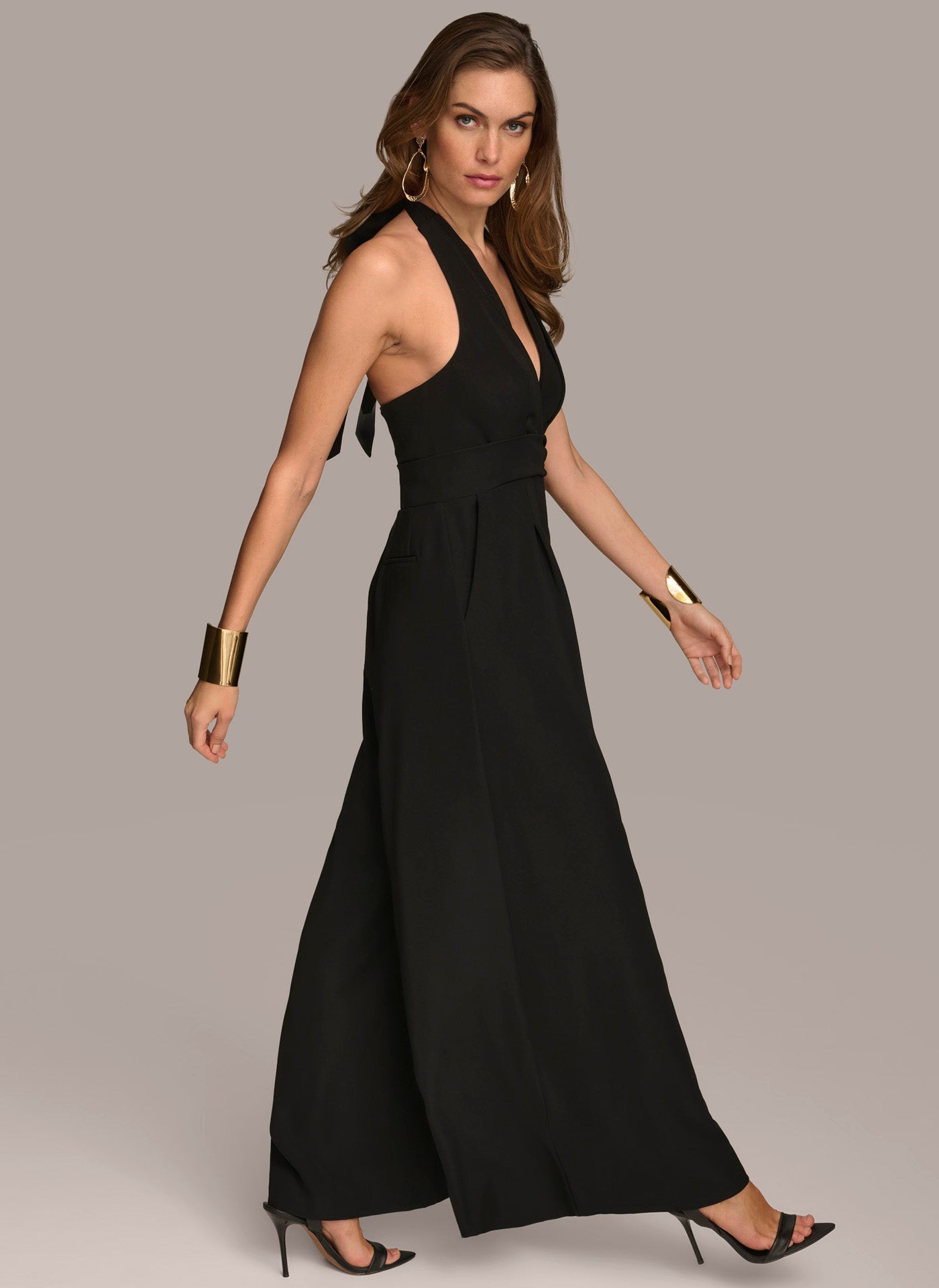 (image for) DELICATE V NECK JUMPSUIT